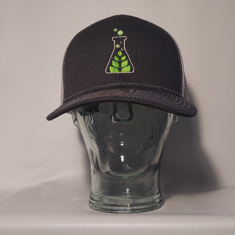 Sanctuary Medicinals Herbal Flask Embroidered Logo Gray Snapback Cap Hat